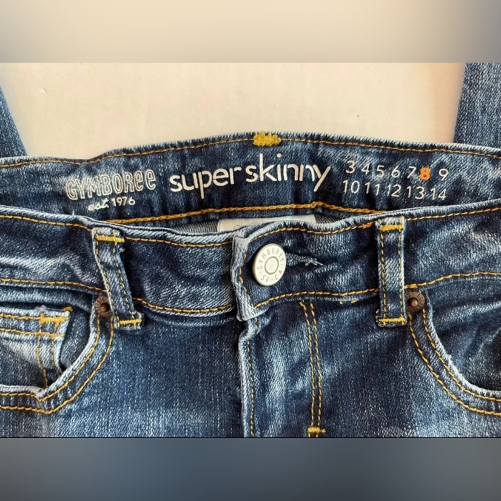 GYMBOREE Super Skinny Distressed Girl’s Jeans size 8 - Picture 4 of 7